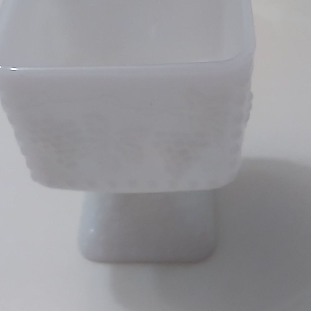 Milk Glass Planter 